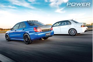 Mitsubishi Lancer EVO IX 542Ps vs Subaru Impreza WRX 601Ps